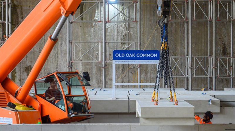 First HS2 platforms being installed at London's Old Oak Common