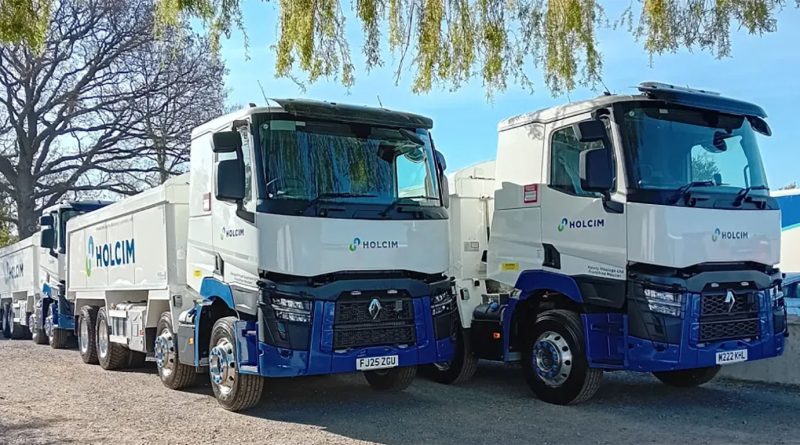 Holcim UK trucks supporting clean fuel