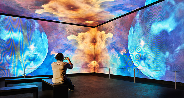 an immersive gallery within the National Museum of Qatar