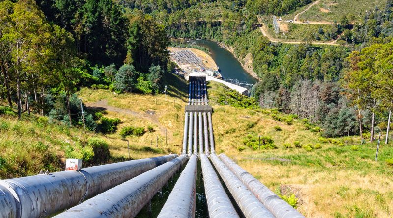 RheEnergise’s High-Density Hydro storage facility with rolling Devon hills in background