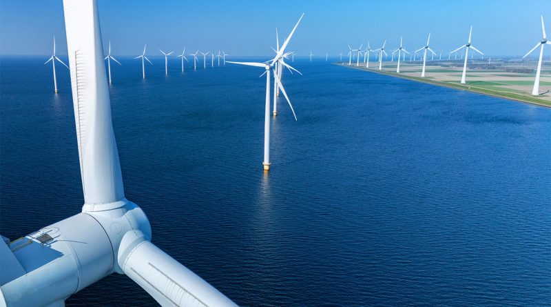 Offshore wind turbines in the North Sea representing the Berwick Bank project approved by the Scottish Government