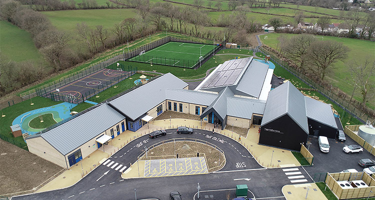 an aerial view of the Happy Days Nursery and Preschool in Yate, Bristo