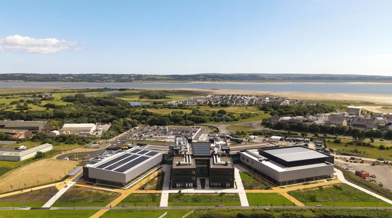 Exterior view of Canolfan Pentre Awel in Llanelli following net zero construction by Bouygues UK