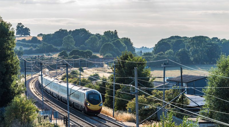 Map and station visualisations showing updated East West Rail route between Oxford and Cambridge