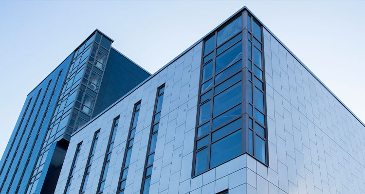 the exterior of Penworks House student accommodation