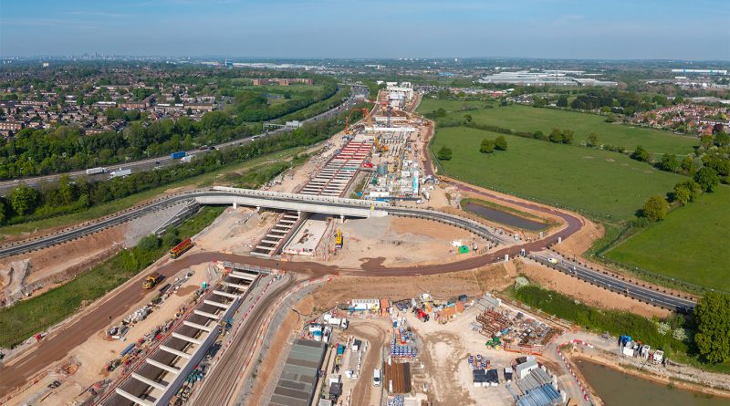 HS2 tunnel boring machine starting its journey from Old Oak Common toward Euston in central London